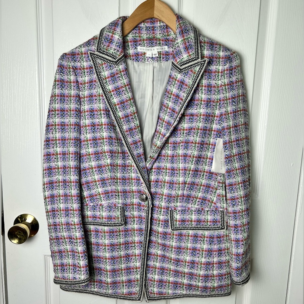 Veronica Beard Tweed Etney Dickey Jacket 4 - Picture 2 of 13